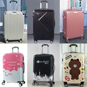 Hành lý nam phổ bánh xe phiên bản tiếng Hàn của cô bé dễ thương tươi cá tính đại học mật khẩu phim hoạt hình vali nữ trường hợp xe đẩy