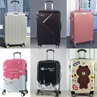 Hành lý nam phổ bánh xe phiên bản tiếng Hàn của cô bé dễ thương tươi cá tính đại học mật khẩu phim hoạt hình vali nữ trường hợp xe đẩy vali vải