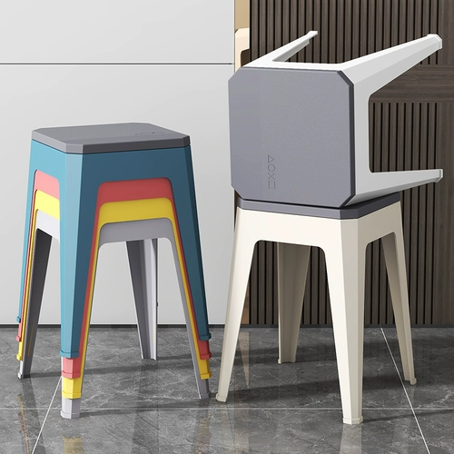 Пластиковый скандинавский стульчик для кормления домашнего использования, популярно в интернете, увеличенная толщина, 40см