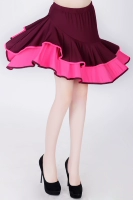 Бордовая красная юбка