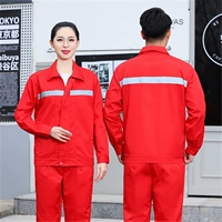 Осенний красный комбинезон, штаны