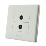 Переключатель Bull Wall Spocket Двух телевизионных панелей 86 двойной -ин -two -in -circuit TV 360 -Degree Elbow G08