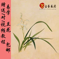 Jinyi Su thêu thêu DIY mới bắt đầu kit không giới thiệu hoa lan cơ bản để gửi 1 đến 1 video hướng dẫn đặc biệt khung tranh thêu chữ thập