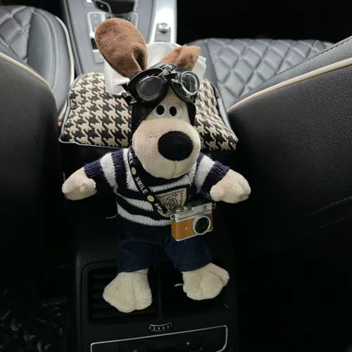 Милая кукла для авто, универсальный ремень, салфетки