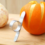 Thép không gỉ lột vòng cam mở cam cắt cam cam bưởi cam cam gọt vỏ cam quay hiện vật - Nhẫn