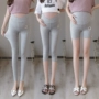 Quần bà bầu mùa hè quần legging cạp cao thời trang mặc đồ mỏng nâng bụng an toàn quần co giãn Slim bà bầu quần eo thấp - Phụ nữ mang thai quần / quần bụng đầm bầu đẹp