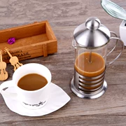 Thép không gỉ dày nhà sử dụng bộ lọc lọc nồi cà phê tay đổ xô chịu nhiệt thiết bị trà thủy tinh cốc sữa
