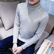 Mùa đông Hàn Quốc phiên bản của người đàn ông chặt chẽ của cao cổ áo dài cổ áo đan áo len thanh niên mùa thu và mùa đông dài cổ dài dưới áo len áo len