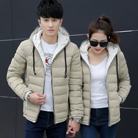 2018 mới thanh niên vài bông mùa đông nam áo khoác nam giới và phụ nữ bông áo khoác xu hướng Hàn Quốc mùa đông ngắn bông quần áo couple tx áo khoác