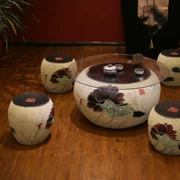Khách sạn phòng khách sân đồ nội thất sáng tạo vườn mới Trung Quốc bàn cà phê bể cá phòng trà một số loại ban công ghế đẩu sen