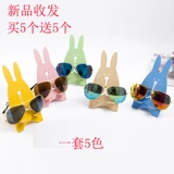 Мультяшный креативный деревянный стенд, детские солнцезащитные очки