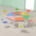 Nội thất trường đào tạo lớp học kết hợp bàn khảm hình thang bàn hình học sinh bàn ghế học lớp nghệ thuật - Nội thất giảng dạy tại trường Nội thất giảng dạy tại trường