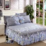 Khăn trải giường ba mảnh cotton bed váy đơn váy 2.0 * 1.8 1.5 bảo vệ bìa xù váy váy giường khách sạn