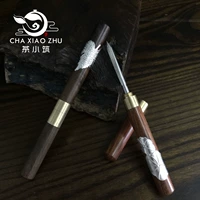 Чай Пуэр, чайный сервиз, красный (черный) чай, комплект из черного дерева Эбен из сандалового дерева