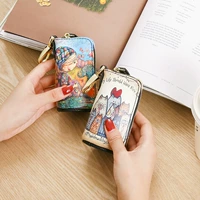 Túi đựng ví nữ nữ sinh viên ngắn phiên bản Hàn Quốc dễ thương 2018 mới cá tính nhỏ tươi hoạt hình Hàn Quốc một gói móc khóa ví mini