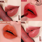 3CE mờ mờ nhung son bóng men son bóng tin đồn son môi gạch đỏ TAWNY RED CHANGE MODE - Son bóng / Liquid Rouge