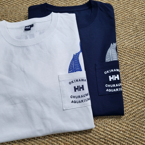 Ежедневный одиночный HH Hailham Helly Hansen Okinawa Ocean Limited Мужчины и женские хлопковые карманные рукава короткие рукава