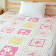 Mùa thu và mùa đông bông chắp vá chăn đơn cartoon khăn trải giường một mảnh giường bìa thảm thảm leo lên 1,5 m trẻ em - Khăn trải giường