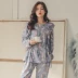 Mùa xuân và tháng mùa thu thai sản satin cotton cho con bú quần áo mùa hè phần mỏng phụ nữ mang thai Bộ đồ ngủ sau sinh cho con bú - Giải trí mặc / Mum mặc bộ đồ bầu mặc nhà thu đông Giải trí mặc / Mum mặc