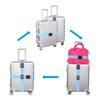 Du lịch ở nước ngoài cung cấp dây đai hành lý dây đai chéo với khóa mật khẩu đi kèm với du lịch thiết bị cầm tay kẹp treo quần áo