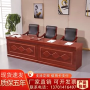 Bục bục bàn hội nghị phòng đào tạo bàn ghế kết hợp đôi gỗ nguyên khối bàn dài lãnh đạo sơn bục