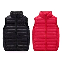 Детский демисезонный легкий и тонкий жилет для мальчиков с пухом, 8 лет, подходит для подростков