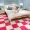 Net đỏ cùng thảm phòng ngủ đầy đủ cửa hàng dễ thương da lộn đầu giường khâu mat chống trượt cửa sổ mat có thể giặt cắt - Thảm