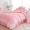 Phong cách Hàn Quốc xếp li váy công chúa ren váy bốn bộ bông đôi giường đơn chăn quilt 1,8m giường - Bộ đồ giường bốn mảnh chăn ga everon 2020