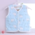 Áo vest bé gái cotton 6 lớp gạc vest sơ sinh áo gạc sơ mi nam và nữ mặc vest áo gile bò cho bé Áo ghi lê