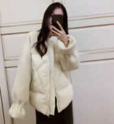Meimei hè và hè C khuyên bạn nên mềm mại 糯 áo khoác lông cừu mùa đông cotton ngắn xuống áo khoác nữ 2018 mới - Xuống áo khoác