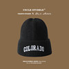 Black colorado knitted cap