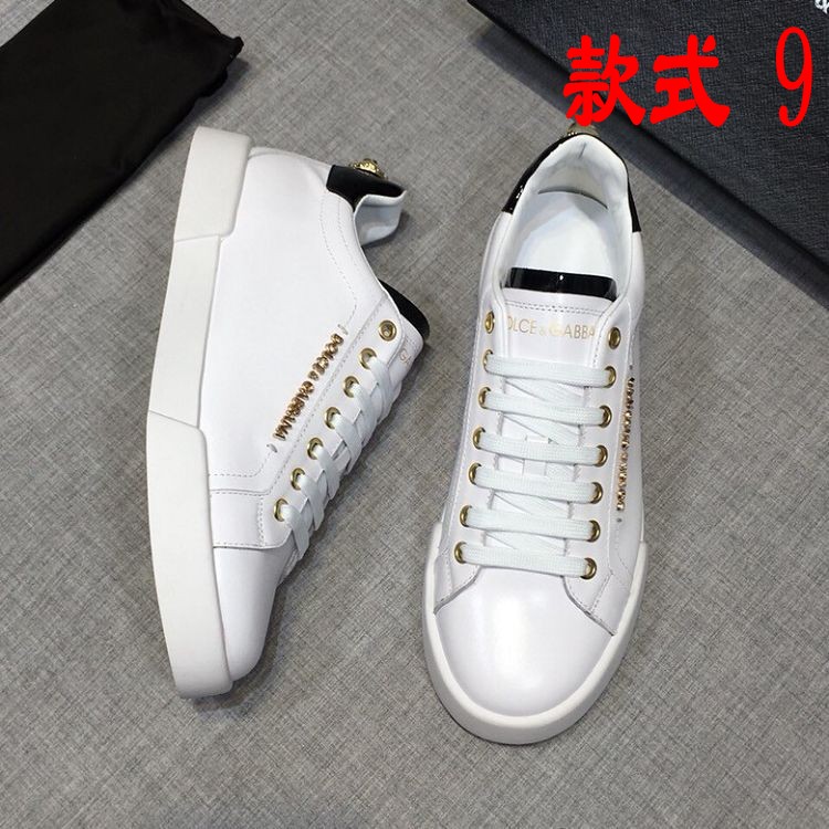Style (9)European station 2020 new pattern cowhide Round head Frenulum letter leisure time fashion Little white shoes Low Gang men and women shoes Couple shoes