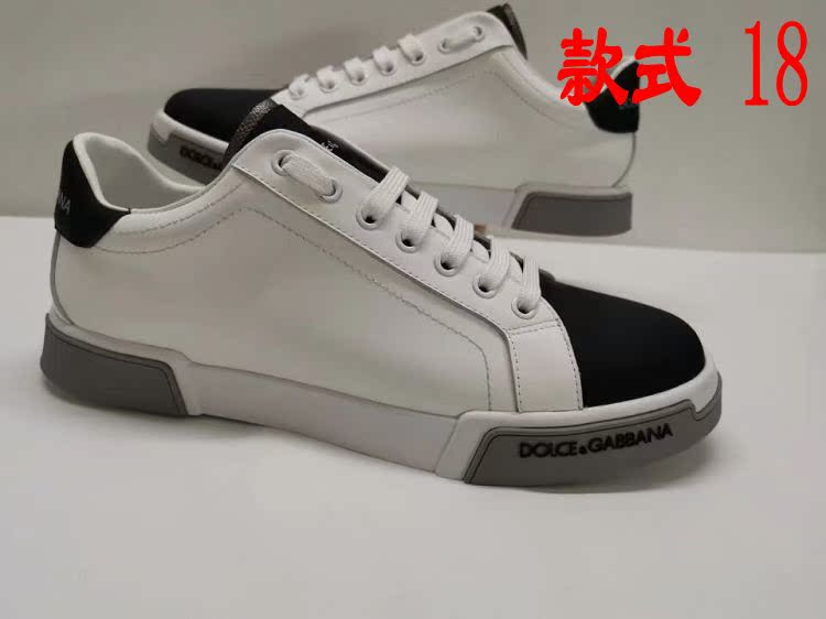 Style (18)European station 2020 new pattern cowhide Round head Frenulum letter leisure time fashion Little white shoes Low Gang men and women shoes Couple shoes