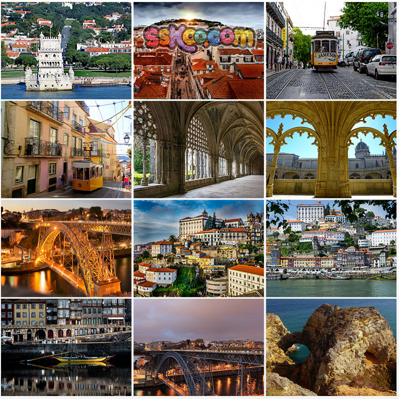 旅游景点葡萄牙风光建筑里斯本波尔图贝伦塔欧洲旅行JPG图片素材
