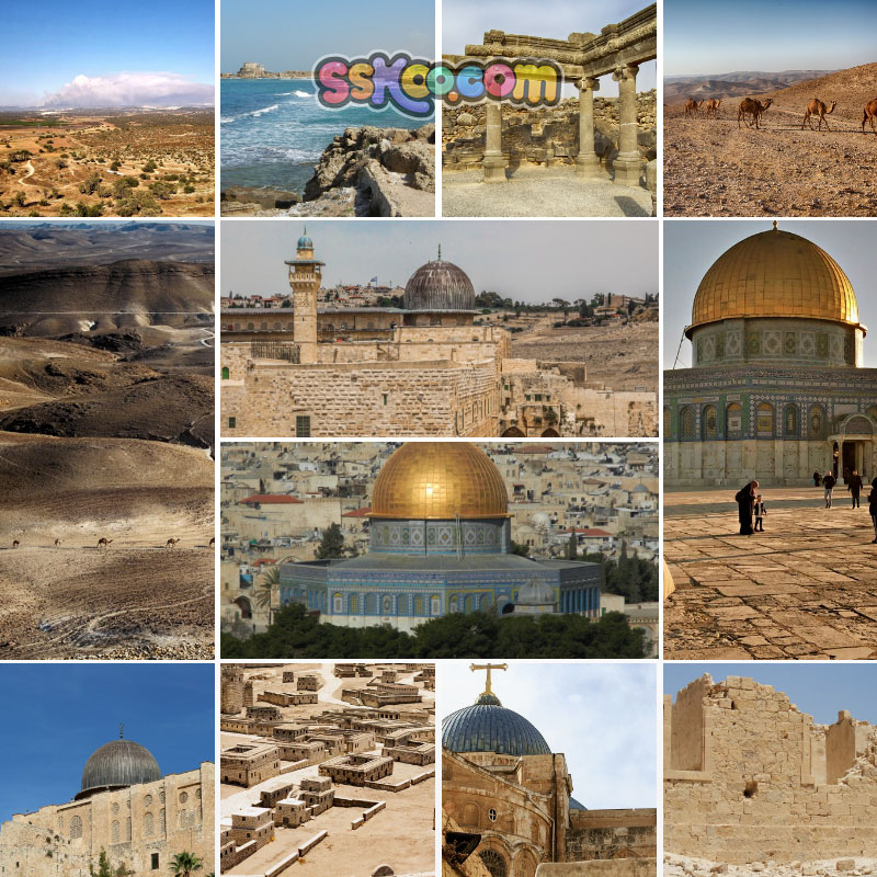 以色列风光中东耶路撒冷特拉维夫哭墙清真寺JPG图片插图摄影照片素材