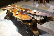 Gà cánh gỗ khắc bàn trà Jinsi Nanmu gốc cây cà phê toàn bộ bàn trà Kung Fu gốc 10 - Các món ăn khao khát gốc