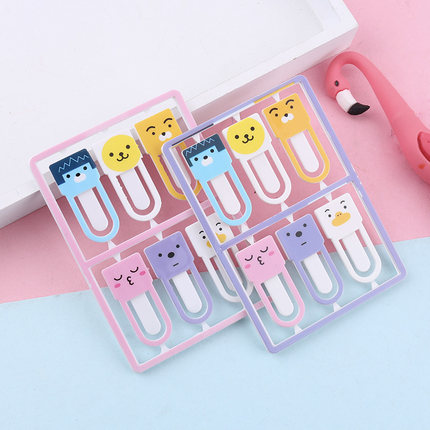 Yicai Plastic Bookmark Packagemulti-function originality paper clip colour Binding needle box-packed Large paper clip Stationery Pin to work in an office Paper clip