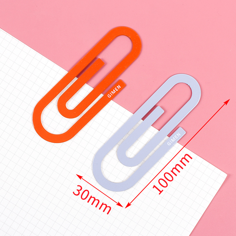 Large Gray Orangemulti-function originality paper clip colour Binding needle box-packed Large paper clip Stationery Pin to work in an office Paper clip