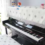 Đàn piano bao gồm khăn vải bụi bảo vệ tay áo cổ điển jacquard satin đàn piano điện tử khăn choàng nửa bao gồm tv tủ bìa