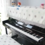 Đàn piano bao gồm khăn vải bụi bảo vệ tay áo cổ điển jacquard satin đàn piano điện tử khăn choàng nửa bao gồm tv tủ bìa ao trum may giat