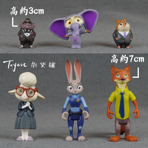 [Toyest] Мобильная кукла Crazy Animal City подлинная модель Zootpia Zootopia Nick Judy Toys