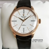 Rolex, классический костюм, золотой ремешок для часов, механические мужские часы, простой и элегантный дизайн, розовое золото