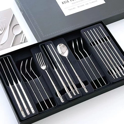 Импортная качественная антибактериальная посуда из нержавеющей стали, ложка, комплект