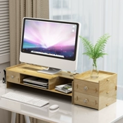 Tân Cương Cửa hàng bách hóa LCD màn hình máy tính tăng lưu trữ bàn gỗ lưu trữ hoàn thiện lưu trữ - Trang chủ