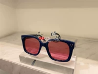 Крекер темно-синяя оправа красные линзы