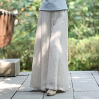 Оригинальные летние ретро тонкие штаны для отдыха, сезон 2021, китайский стиль, оверсайз, из хлопка и льна
