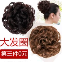 Tóc giả nữ lớn tóc vòng trang sức tấm tóc hoa tóc trang trí tóc túi hình dạng cao su ban đầu dây fluffy đầu hoa bóng đầu - Phụ kiện tóc băng đô nữ