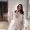 Phụ nữ Hàn Quốc 2019 hè mới váy ngắn nhỏ Hồng Kông hương vị hoang dã nhỏ ngọt ngào ngọt ngào mỏng manh - Váy eo cao