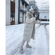 Zhang Beibei ibell2018 mùa đông áo khoác mới thiết kế ý nghĩa nữ thích phiên bản Hàn Quốc phổ biến áo lông lớn cổ áo xuống - Xuống áo khoác