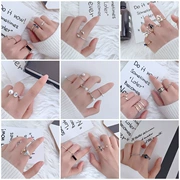 Trang sức ngón tay nhỏ đơn giản Sinh viên hipster Nhật Bản và Hàn Quốc ngọc trai ngón tay nhẫn nhẫn cặp đuôi tươi nam và nữ khớp cá tính